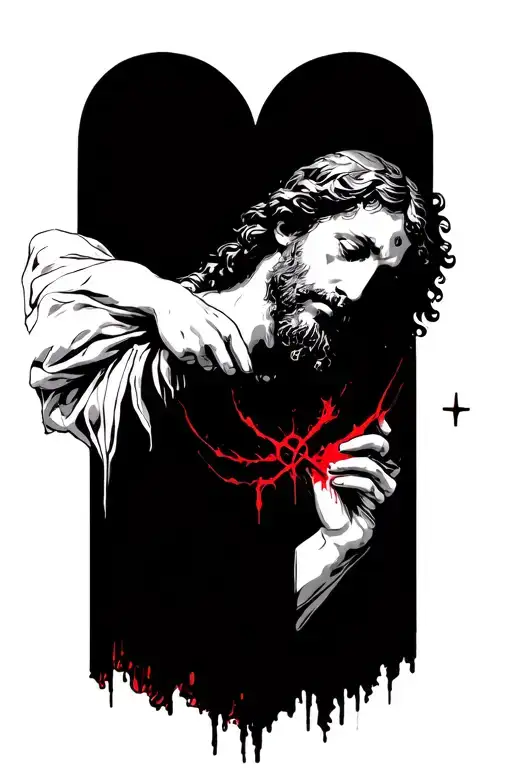 Holy Blood Sewed Christ In His Lines Of Love