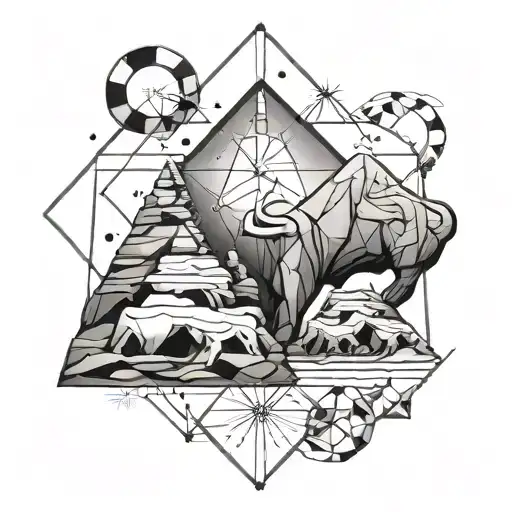 A Geometric Rock Formation With The Gemini And Taurus Zodiac Symbols Hidden Within The Design