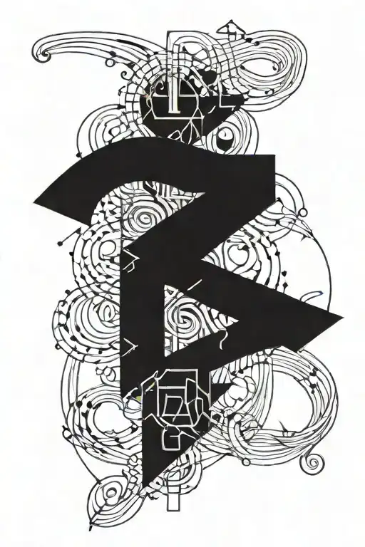 Thin Line Numbers From Shoulder To Fingertip