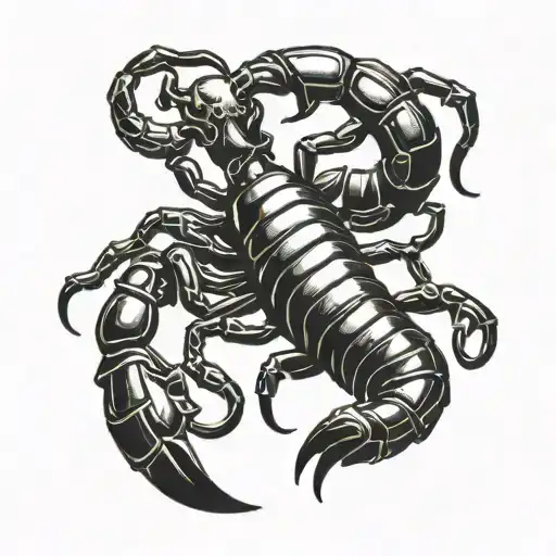 Scorpion And Vanilla Stick Figure