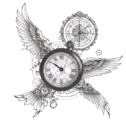Fenix Clock With A Big Map On The Back