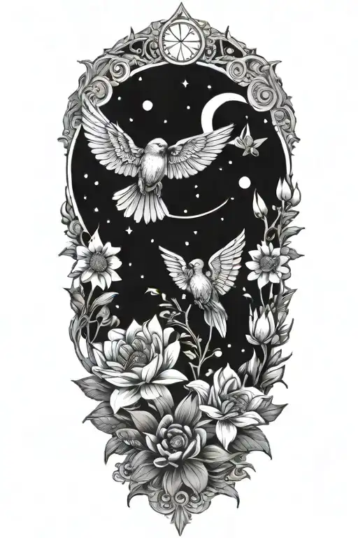 Celestial And Wisdom And Flowers