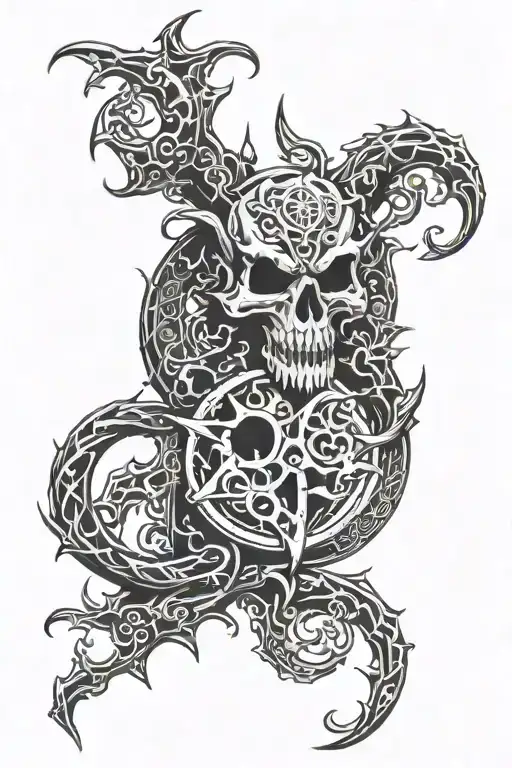 Demonic Sigil With Scroll