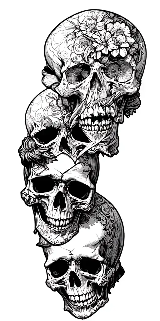 Skulls Representing Dark Periods