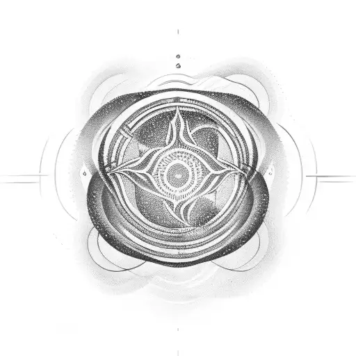 Female Symbol With Waves Inside The Circle Of That Symbol