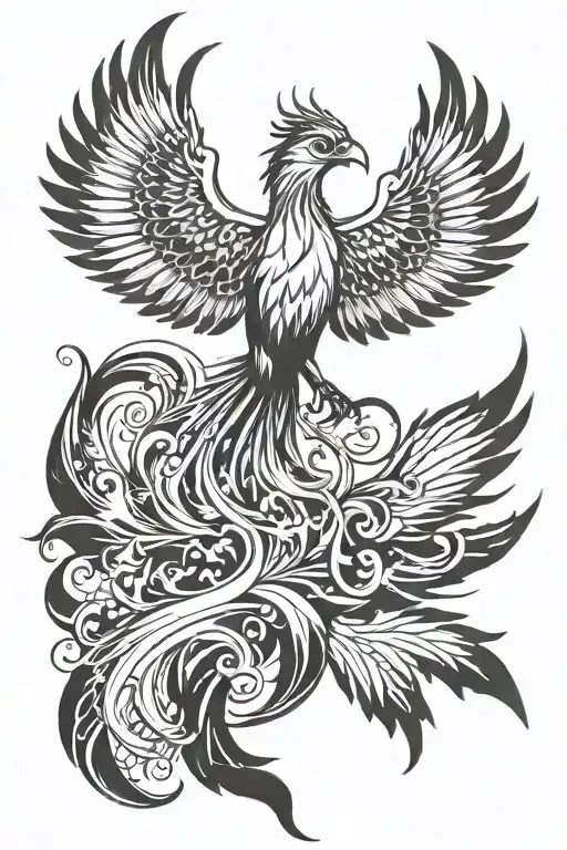 Phoenix Taking Off From A Spark