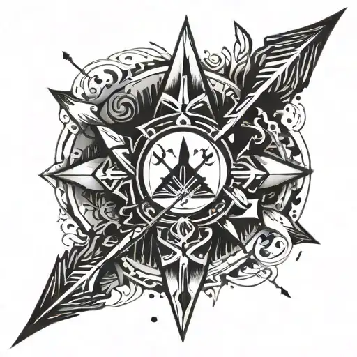 Arrow With Inguz In Middle