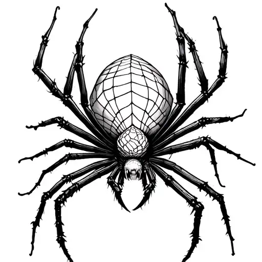 Demon Spider Weaving A Web