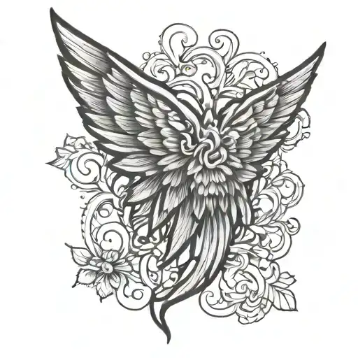 Wing Tattoo For Forearm