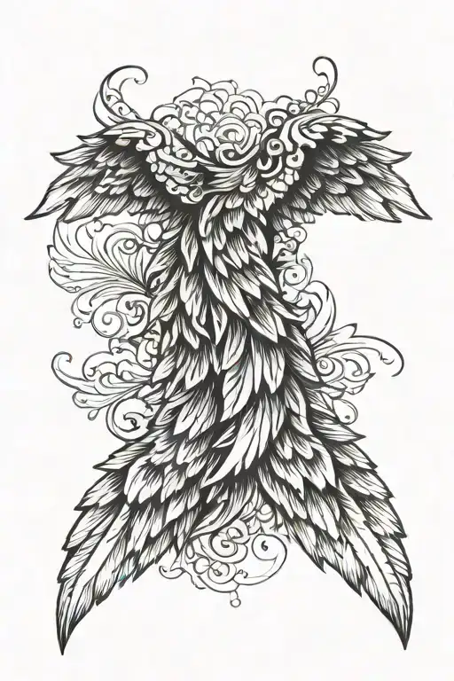 Wing Tattoo For Forearm