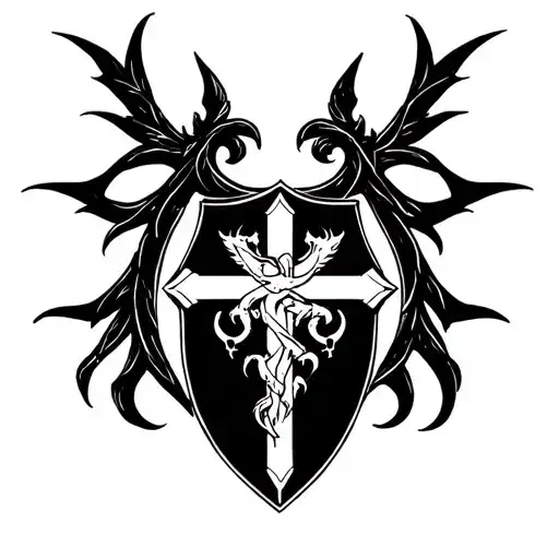Moore Family Crest With Medevil Christian Vibes