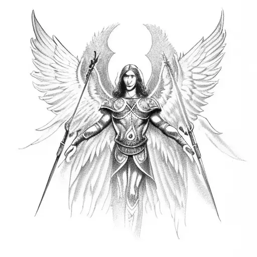 Archangel From The Book Of The Book Of Revelation In The Bible