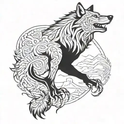 Wolf And Turkic Paganism Aggressive