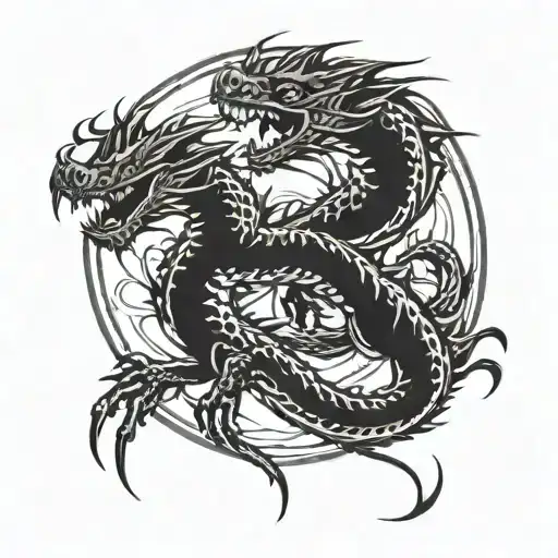 Combine Elements Of Drifting Racing And Jdm Style With A Dragon Motif