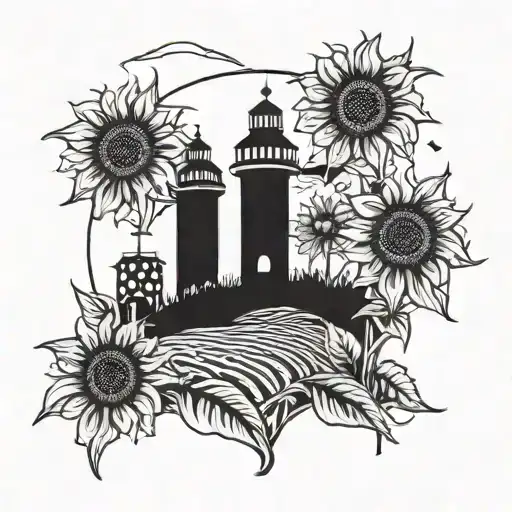 Twister Touch Down In A Sunflower Field