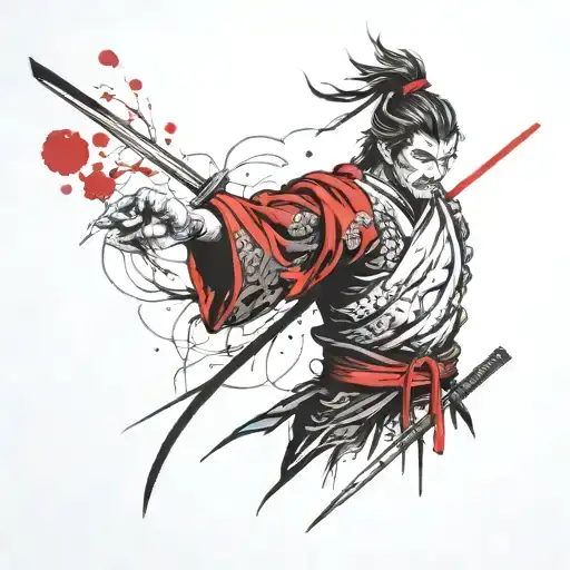 Defeated Samurai Eyeing To Take Revenge Full Arm