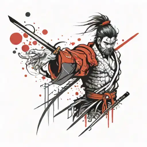 Defeated Samurai Eyeing To Take Revenge Full Arm