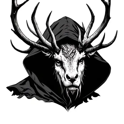 Wendigo Wearing A Hood