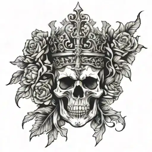 Skull And Throns