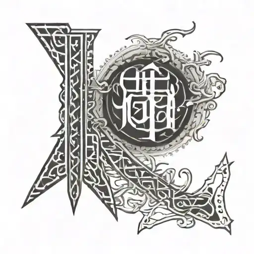 Ornemental Japanese Norse Runes