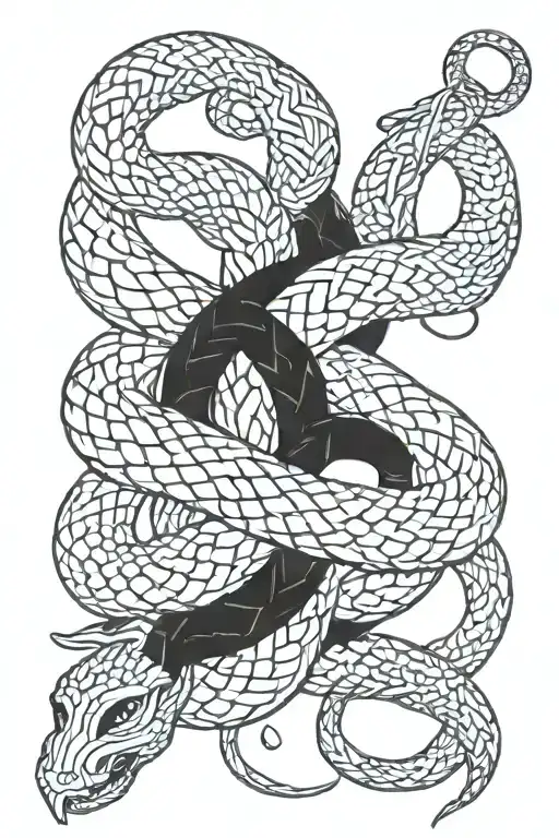 Viking Snake Intertwined