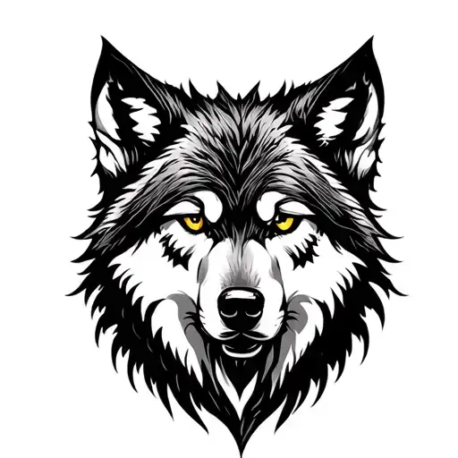 Mondala Complex Wolf Tattoo Design