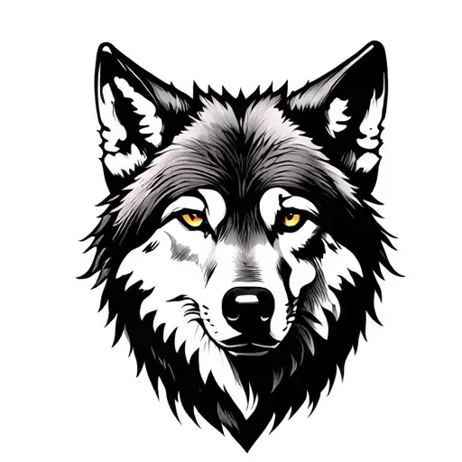 Wolf Tattoo Design