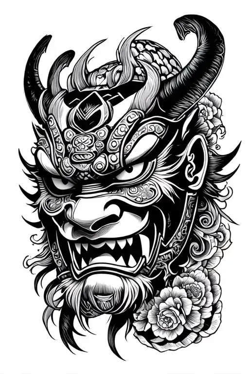 Oni Samurai Mask