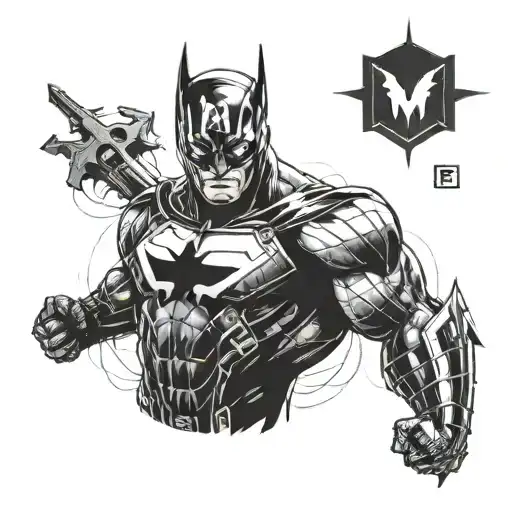 A Tattoo Inspired By Christopher Nolan Movies With A Subtle Nod To Marvel Superheroes