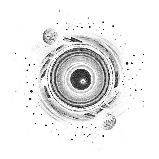 Black Hole With Stars