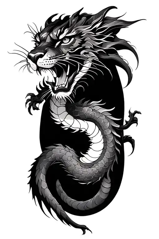 Dragon And Panther Separated