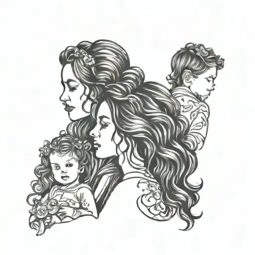 Wife And 2 Daughters