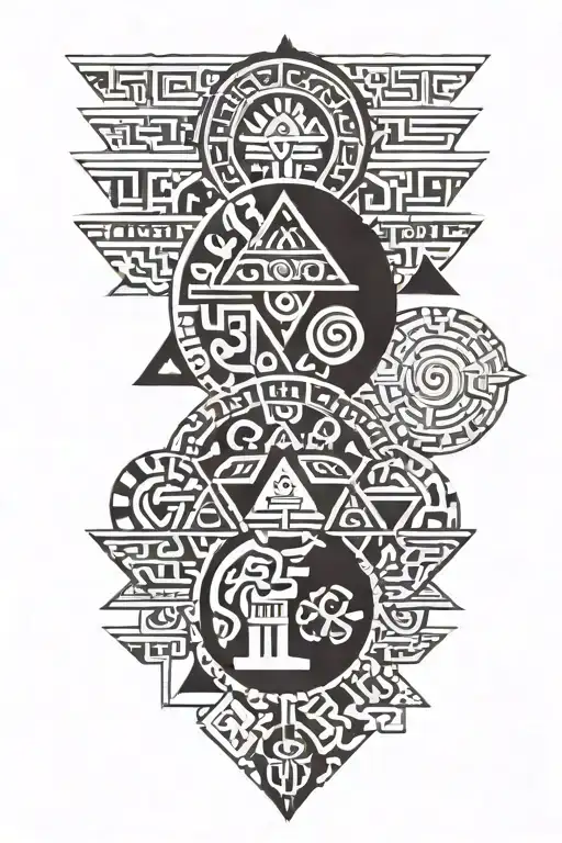 Aztec Symbols Hidden Within