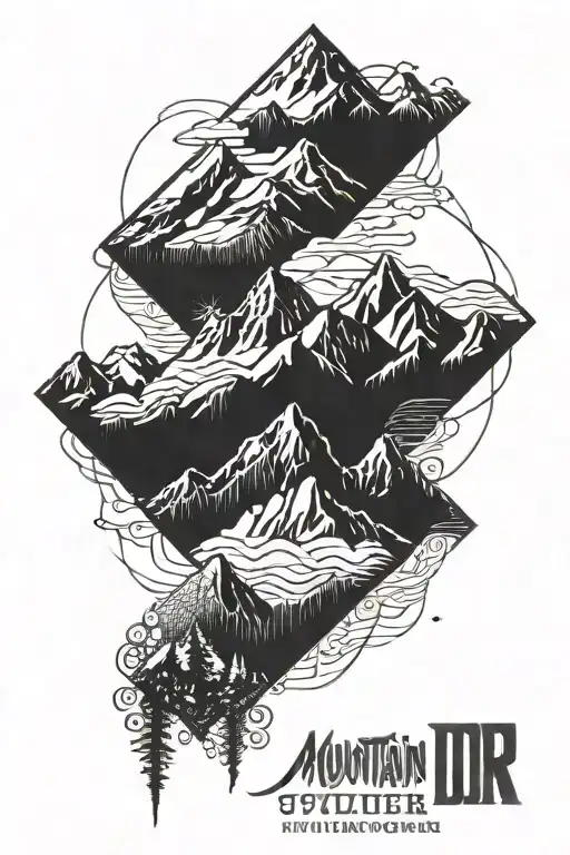 Mountain Range Quote Memento Vivere