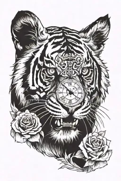 Tiger Rabid Ox Clock