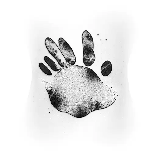 Dog Paw Print Sleeve