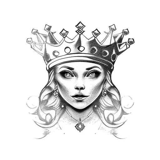 Handing A Crown To A Baby