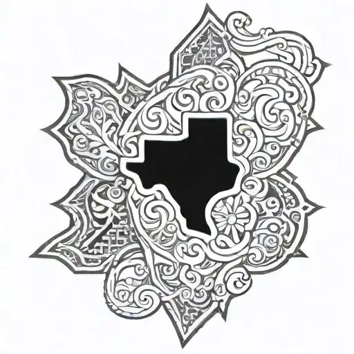 Texas Armor Plate Black And White
