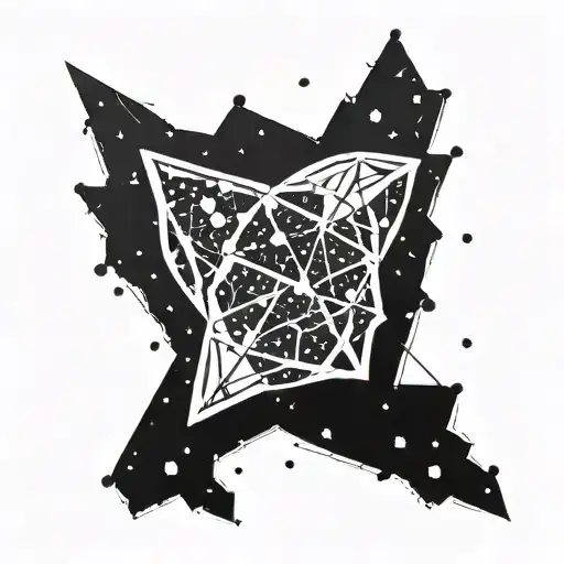 Galaxy Filled With Constellations Forming A Unique Pattern