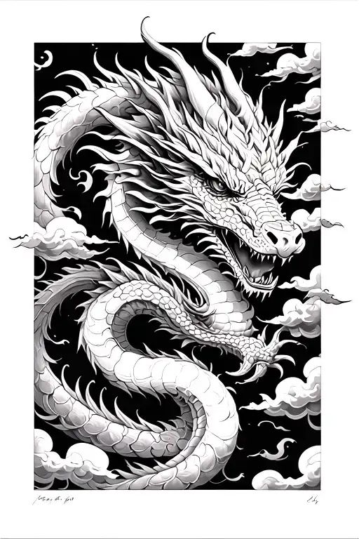 Dragon And Clouds