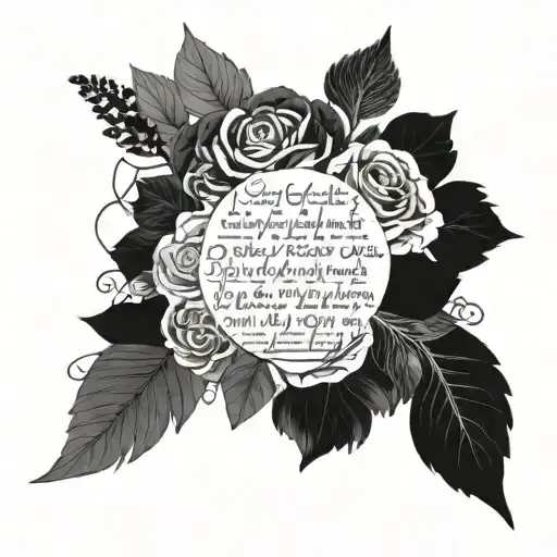 A Collage Of Song Lyrics From One Direction And The Vamps Intertwined With Floral Elements