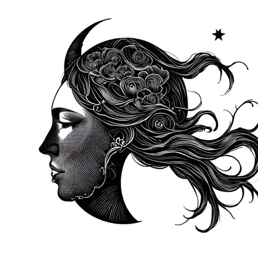 Moon Symbolizing Her Beloved Girl