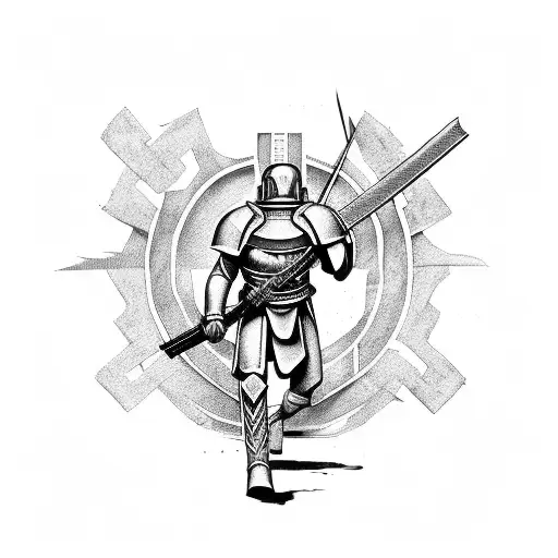 Spartan Soldier Whit Katana