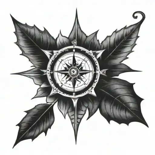 Compass And Maple Leaf