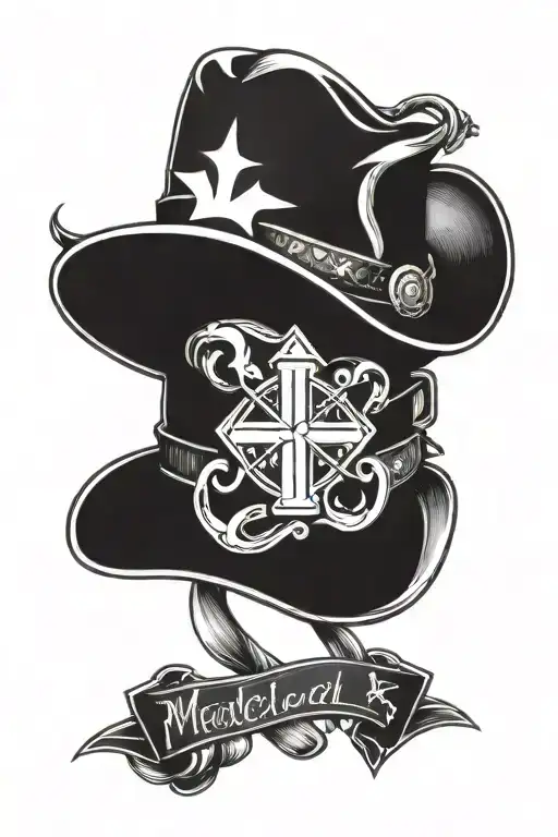 Medical Symbol With Cowboy Hat