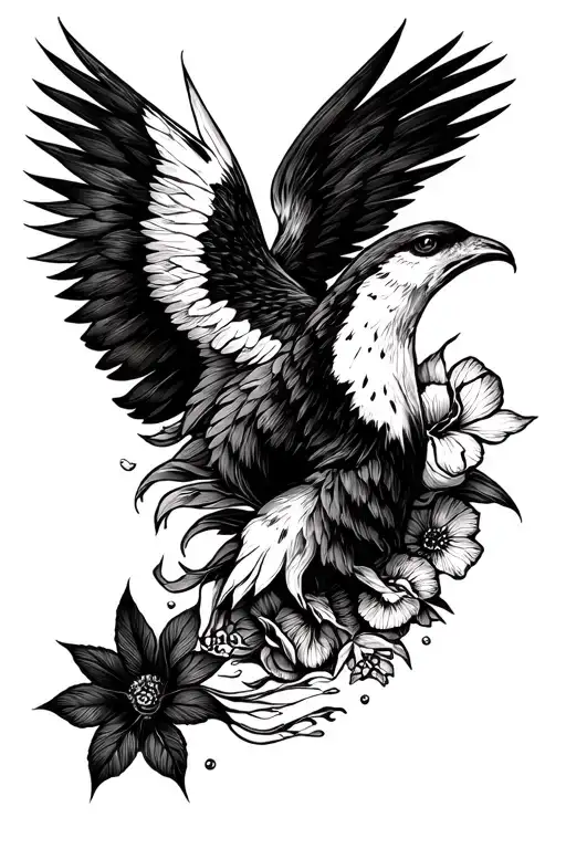 Tattoo Mixing German And American Heritage