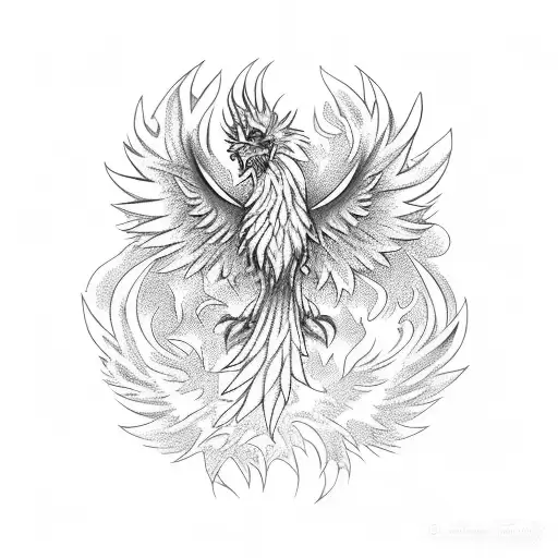 Phoenix Reborn From Ashes And Fire