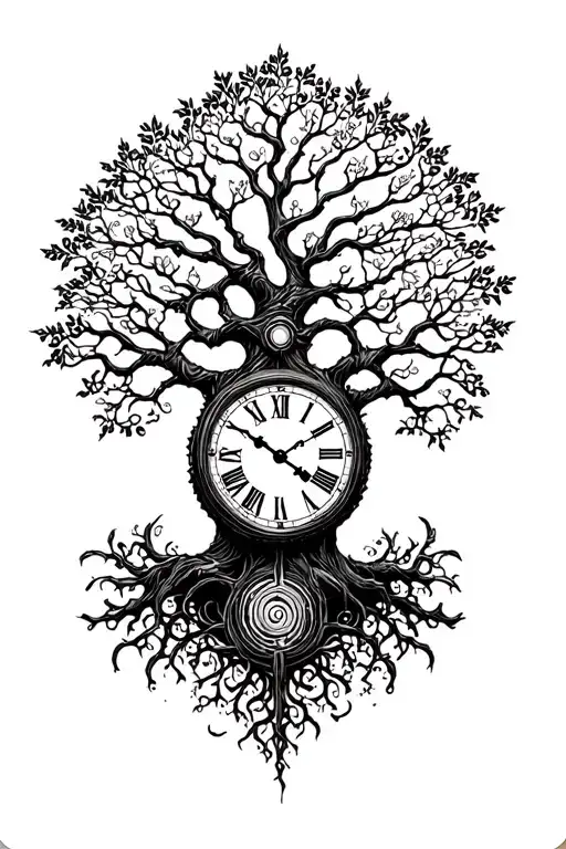 Tree Of Life With Clock