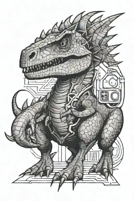 Dinosaur Using Computer