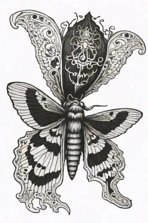 Resembles Life And Death Moth